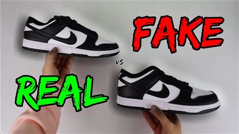 nike dunk low black and white fake|nike black and white pandas.